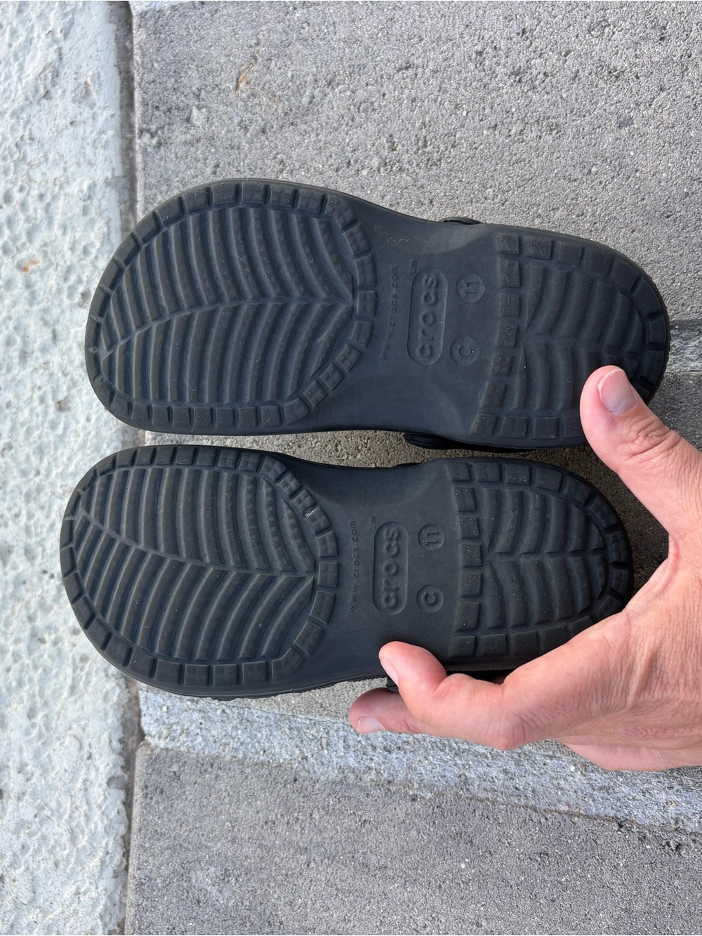 CROCS Kids Black Slip-On Sandals